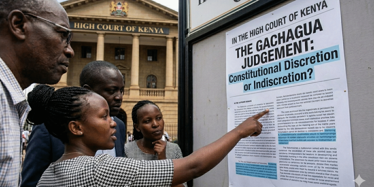 The Gachagua Judgement Revisited:  One Right or Two?